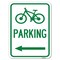 Signmission BicycleParking Left Arrow Heavy-Gauge Aluminum Rust Proof Parking Sign, 18" x 24", A-1824-24316 A-1824-24316 - alternate 1